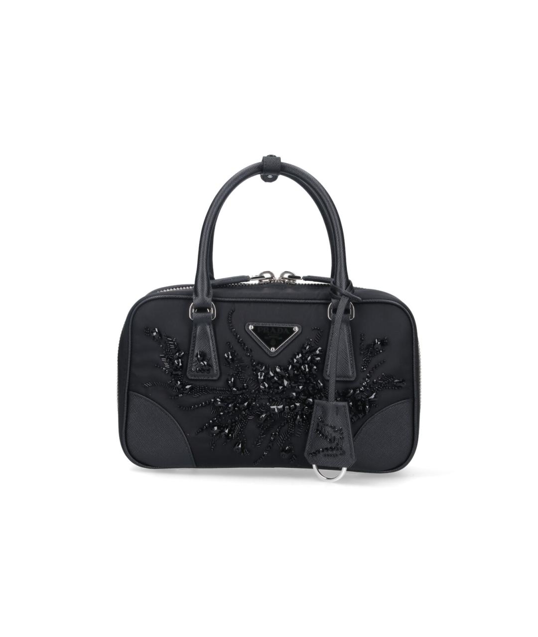PRADA Черная синтетическая сумка тоут, фото 1