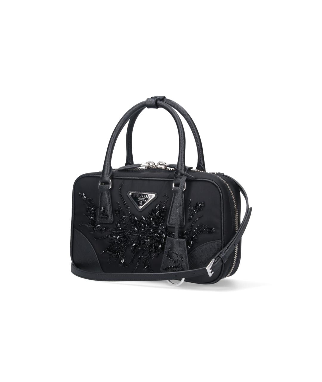 PRADA Черная синтетическая сумка тоут, фото 2