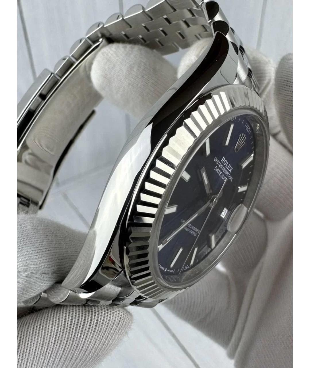 ROLEX Темно-синие часы, фото 4