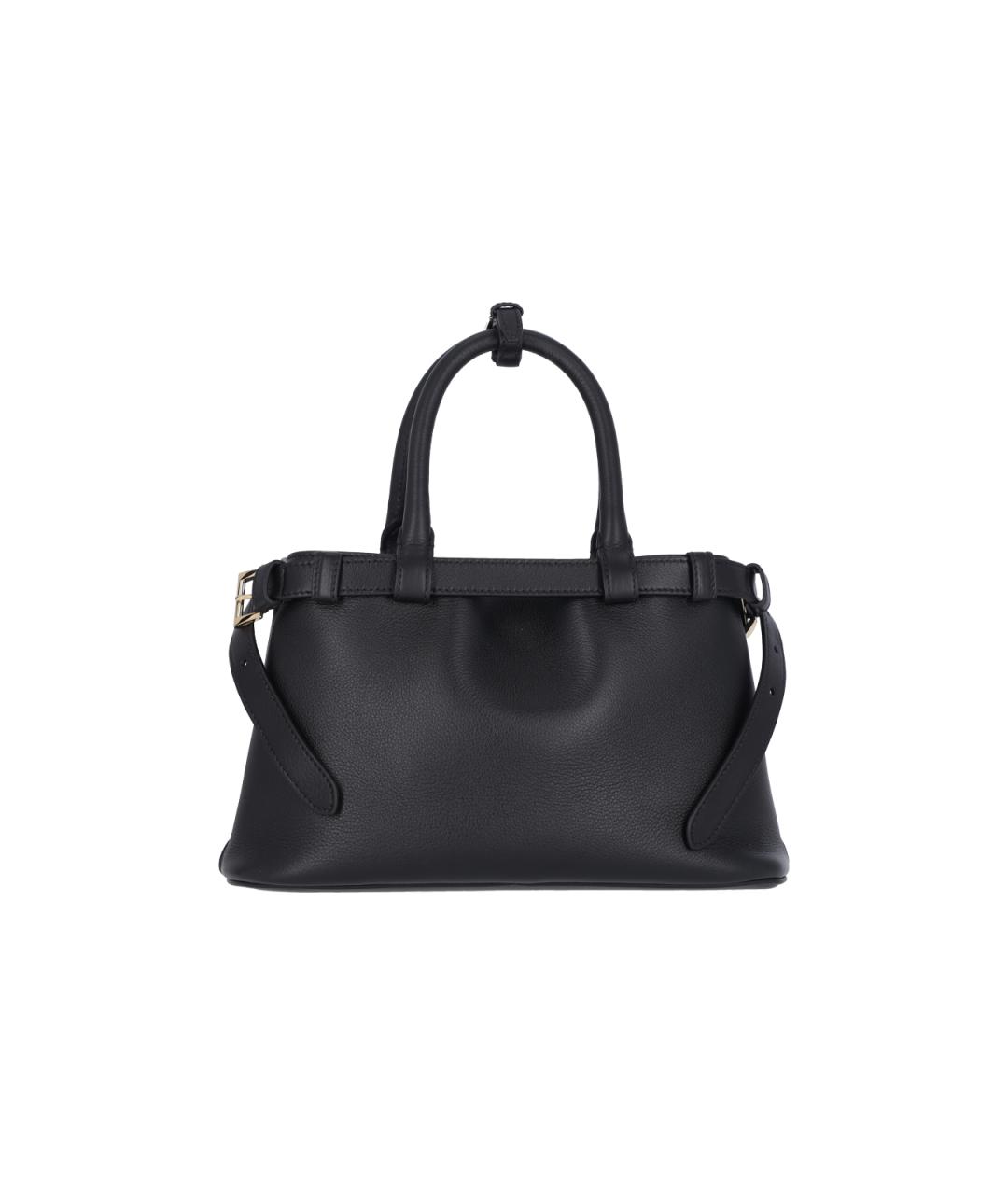 PRADA Черная кожаная сумка тоут, фото 2