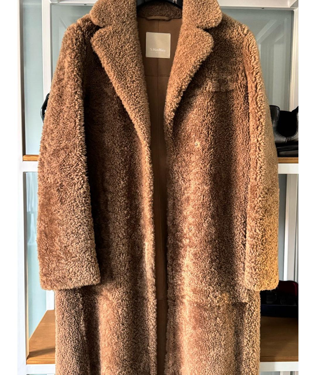 'S MAX MARA Коричневая дубленка, фото 4