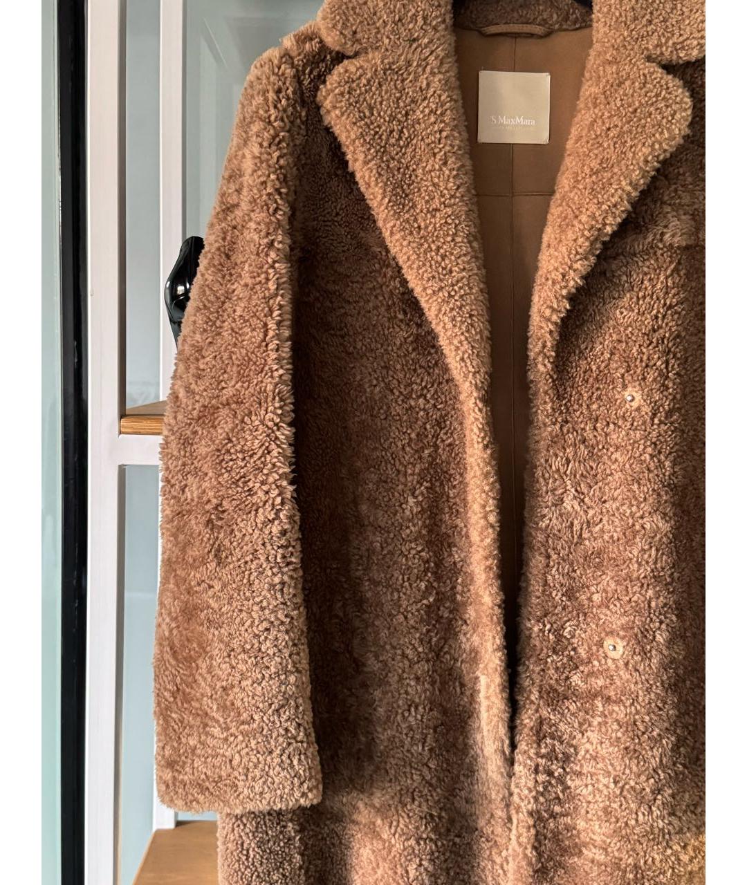 'S MAX MARA Коричневая дубленка, фото 3