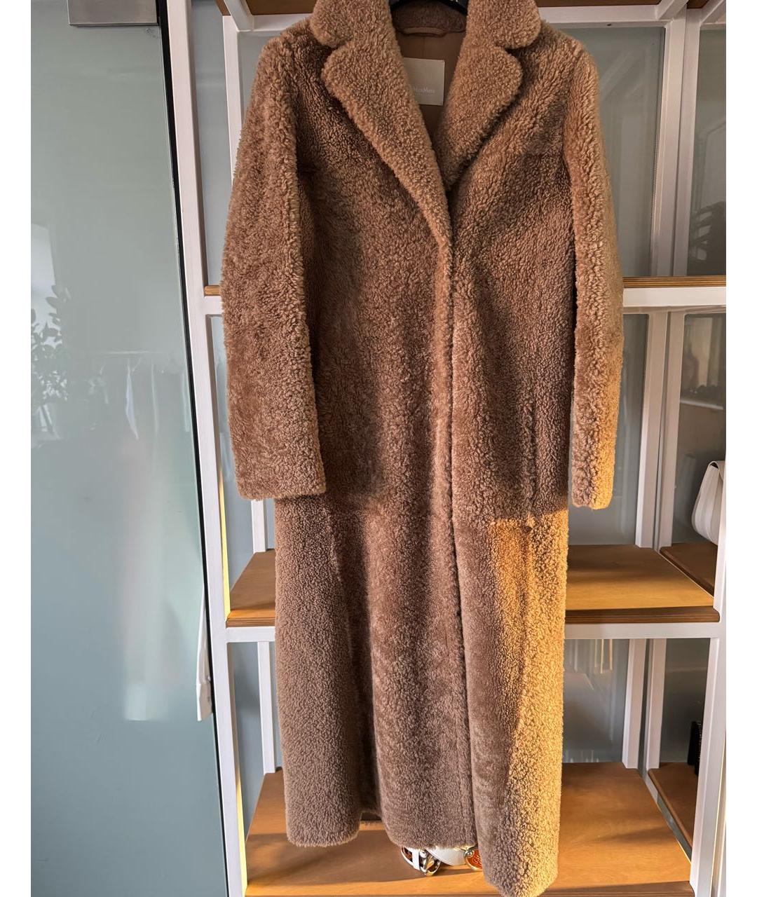 'S MAX MARA Коричневая дубленка, фото 5