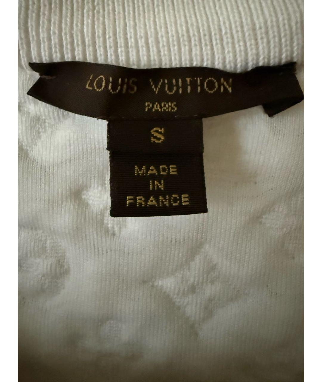LOUIS VUITTON Белое хлопковое повседневное платье, фото 3