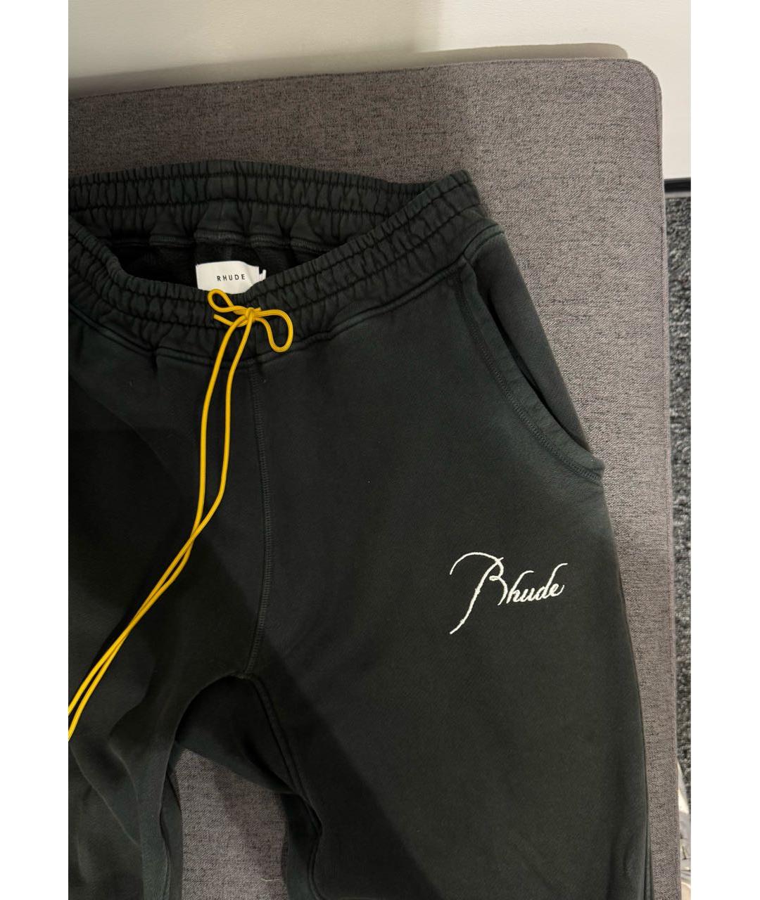 RHUDE Серый хлопковый спортивный костюм, фото 3