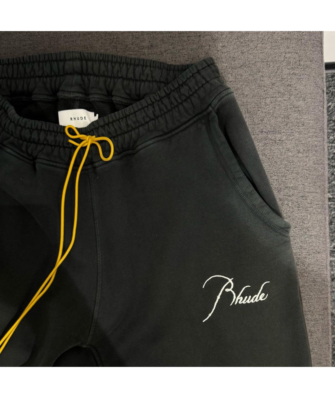 RHUDE Серый хлопковый спортивный костюм, фото 4