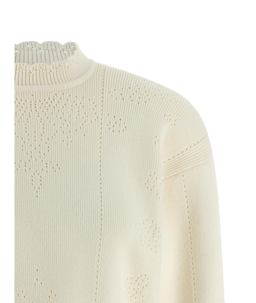 TWIN-SET Белый вискозный джемпер / свитер, фото 3