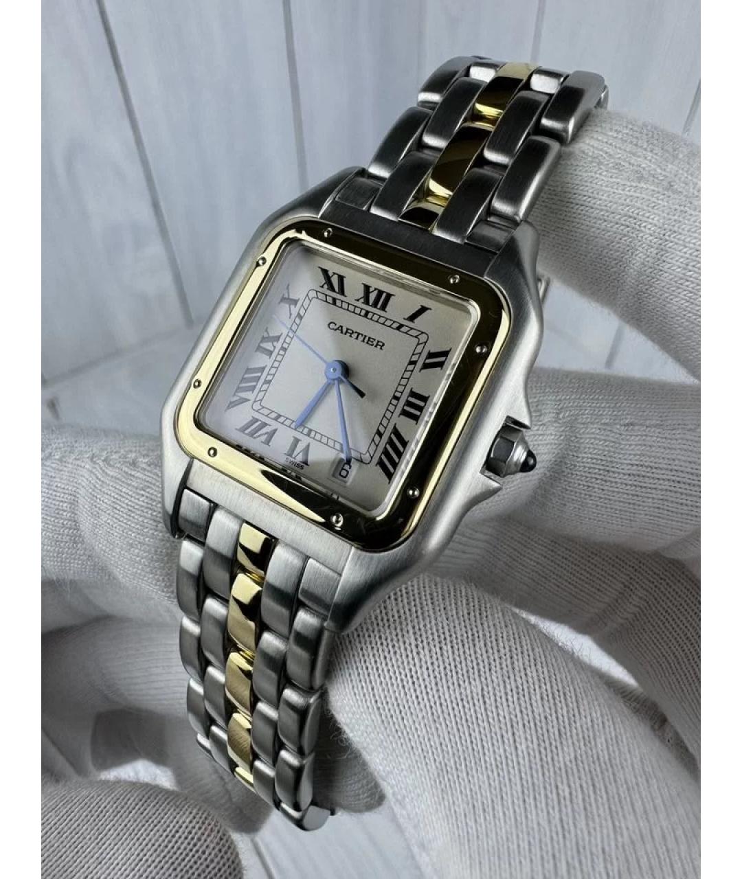 CARTIER Белые часы из желтого золота, фото 2