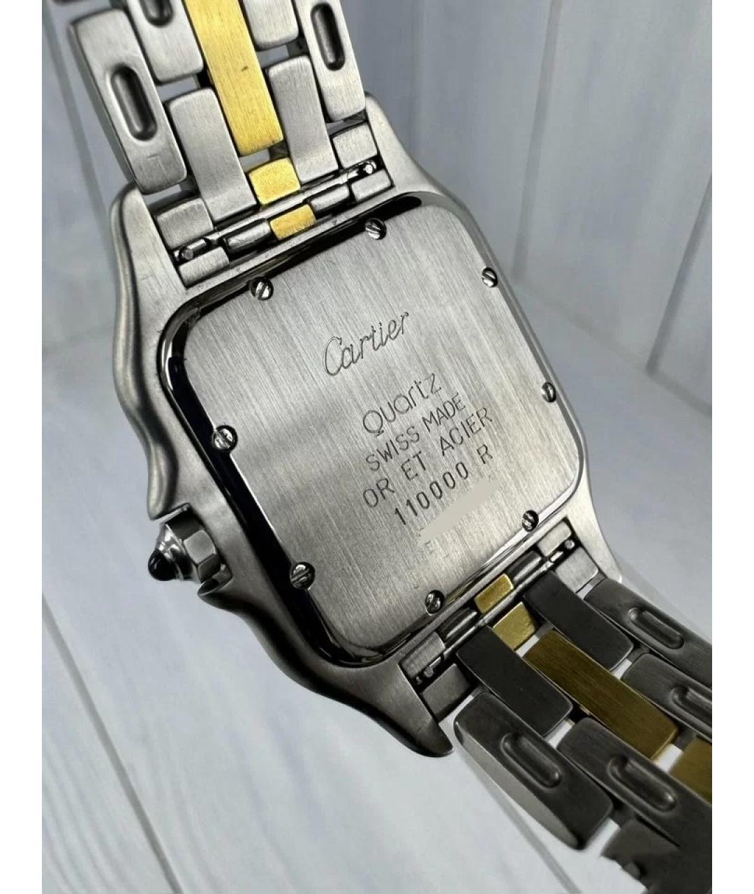 CARTIER Белые часы из желтого золота, фото 5