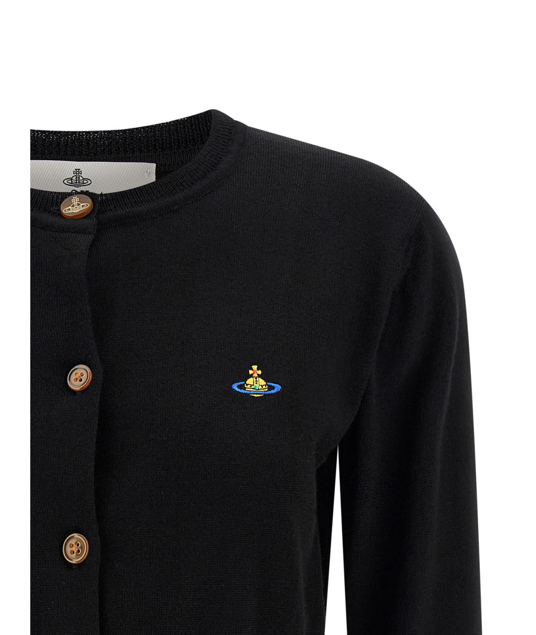 VIVIENNE WESTWOOD Черный шерстяной кардиган, фото 2