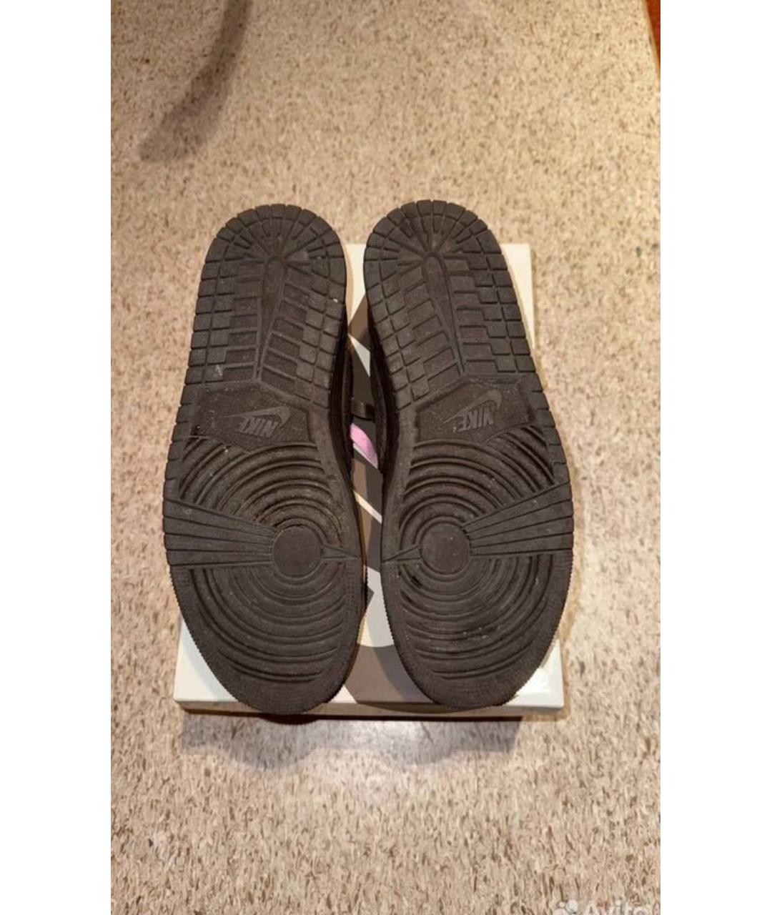 JORDAN Коричневые низкие кроссовки / кеды, фото 5