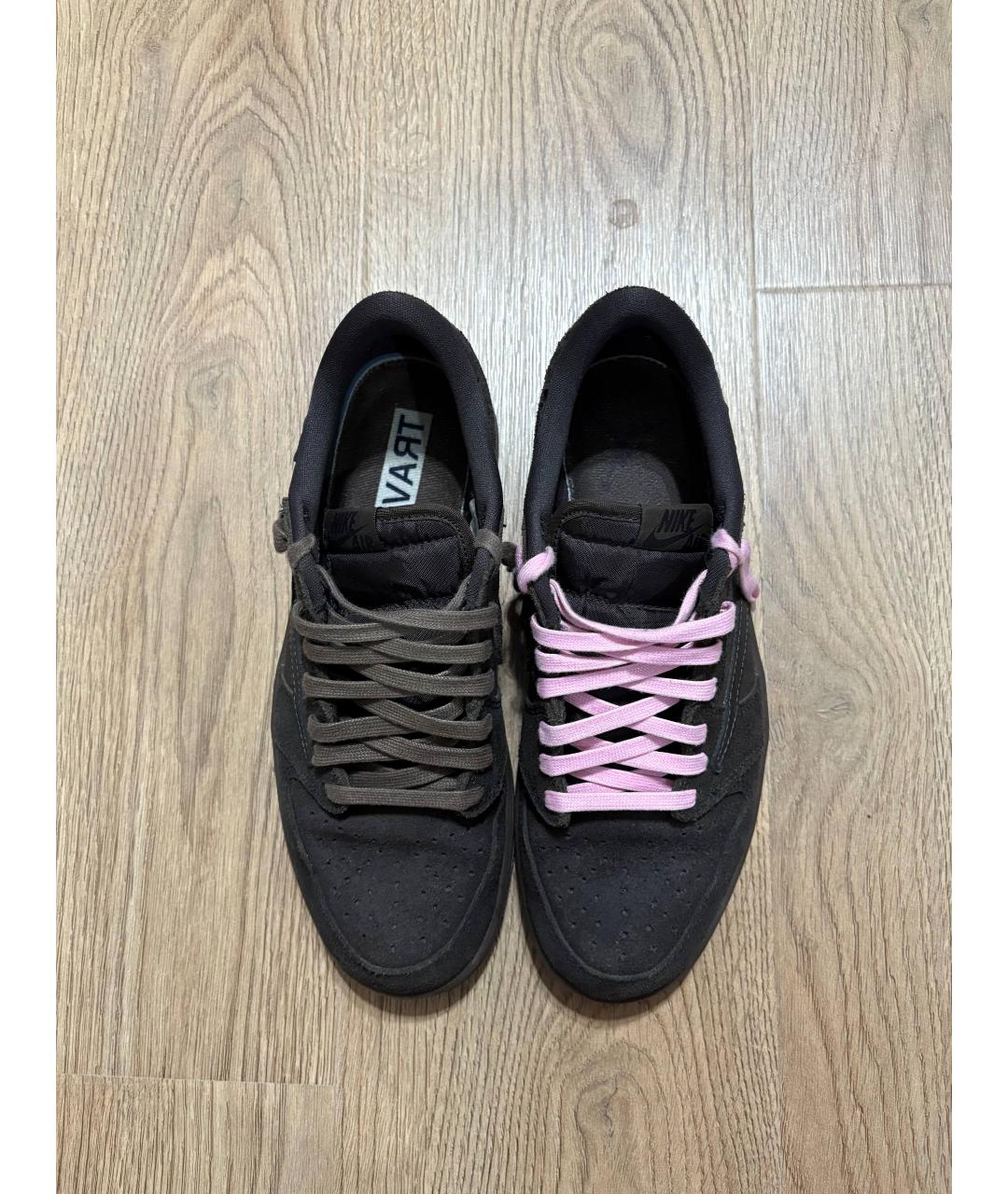 JORDAN Коричневые низкие кроссовки / кеды, фото 2