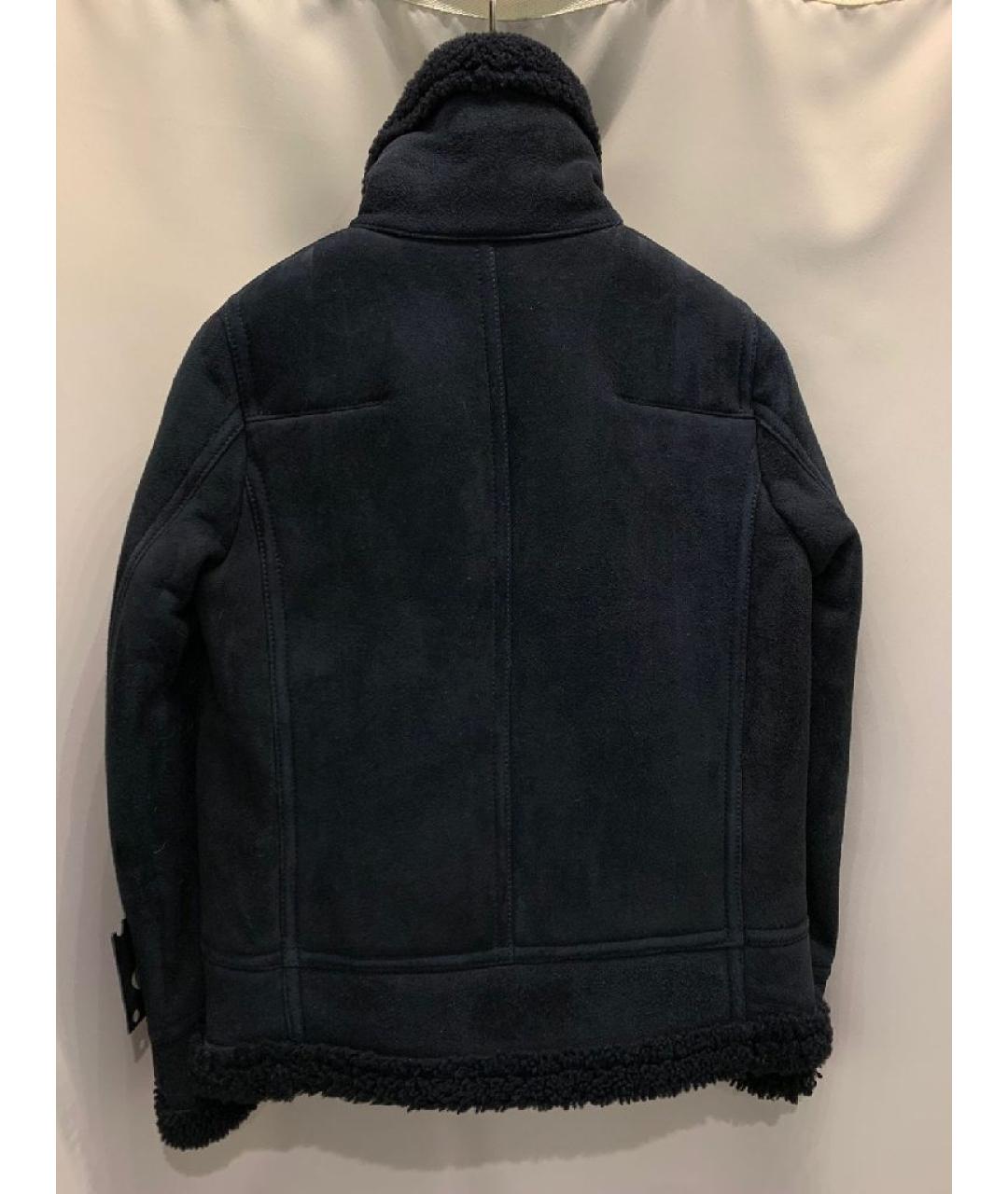 OFF-WHITE Черная замшевая дубленка, фото 3