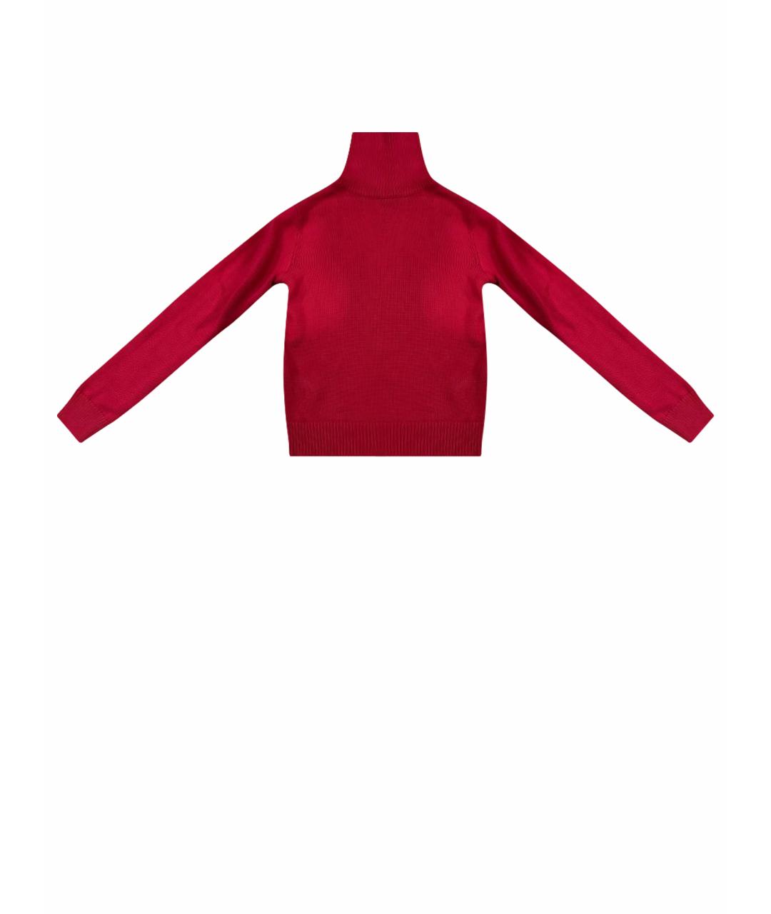 RALPH LAUREN PURPLE LABEL Красный хлопковый джемпер / свитер, фото 1