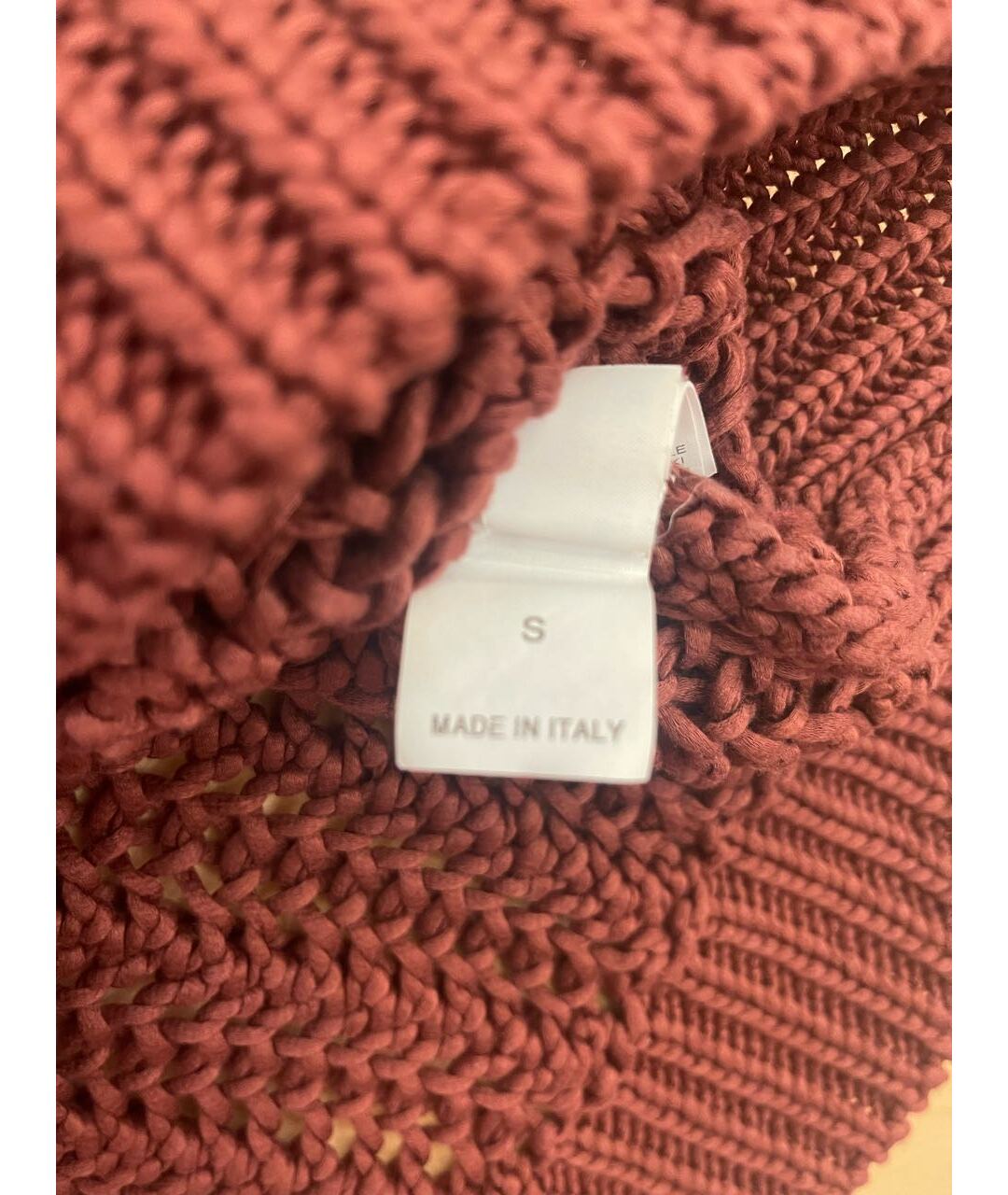 BRUNELLO CUCINELLI Бордовый хлопковый джемпер / свитер, фото 4