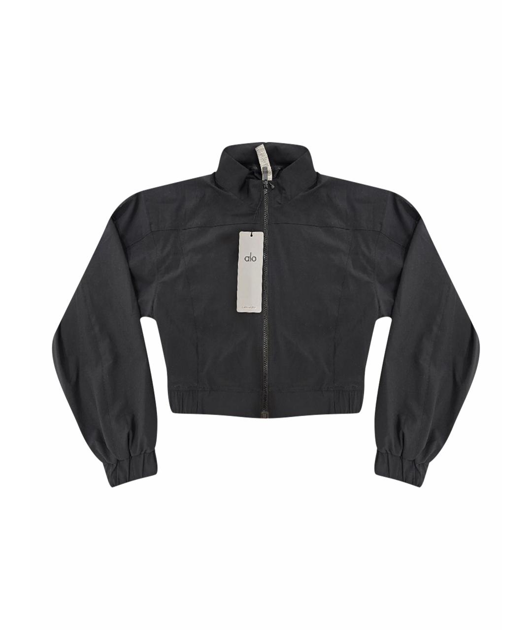 ALO YOGA Черная полиэстеровая спортивная куртка, фото 1