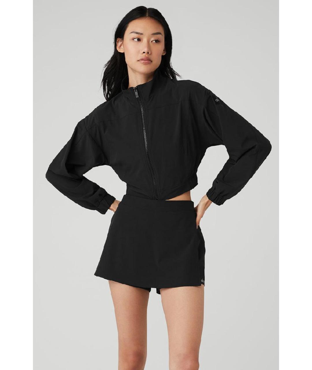 ALO YOGA Черная полиэстеровая спортивная куртка, фото 3