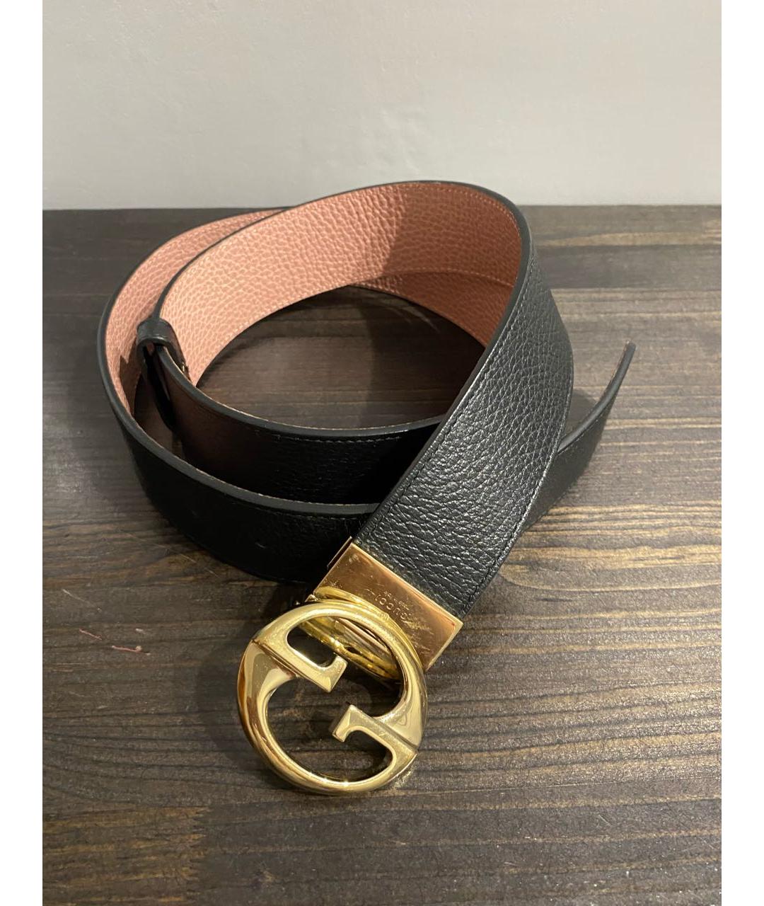 GUCCI Черный кожаный ремень, фото 7