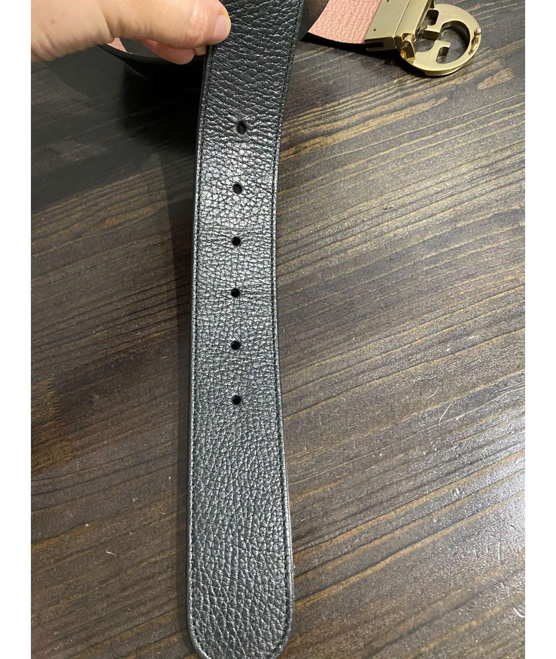 GUCCI Черный кожаный ремень, фото 6