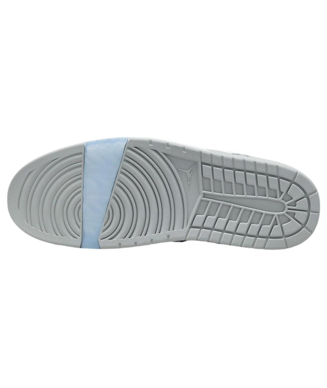 JORDAN Серые кожаные низкие кроссовки / кеды, фото 6