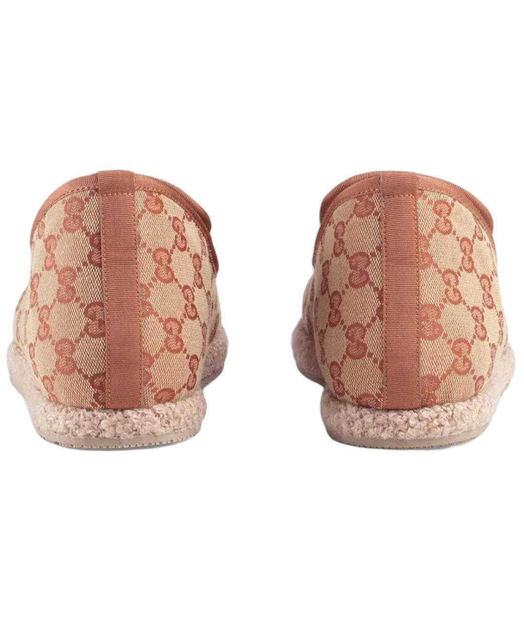 GUCCI Бежевые лоферы, фото 4
