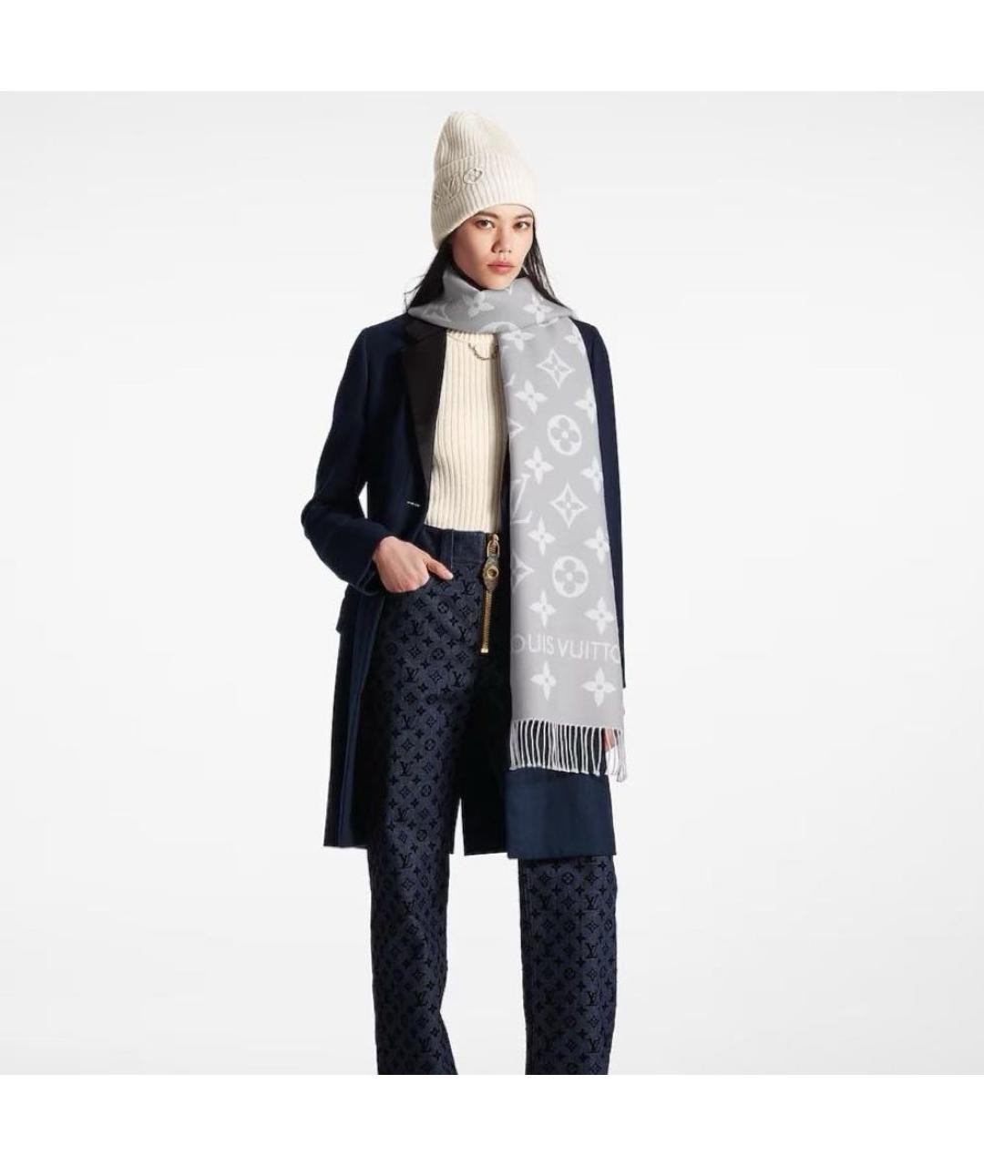 LOUIS VUITTON Белая шерстяная шапка, фото 6