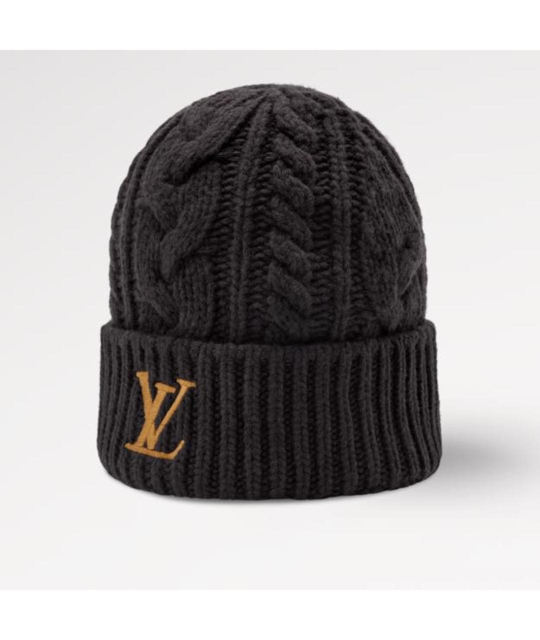 LOUIS VUITTON Коричневая шерстяная шапка, фото 5