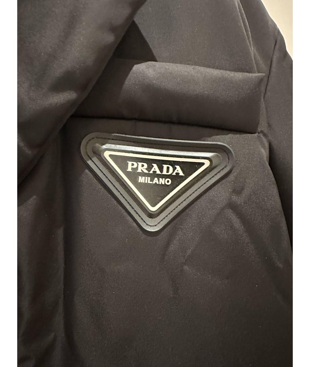 PRADA Черная полиэстеровая куртка, фото 3
