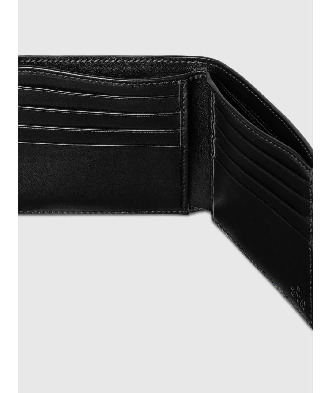 GUCCI Черный кожаный кошелек, фото 4