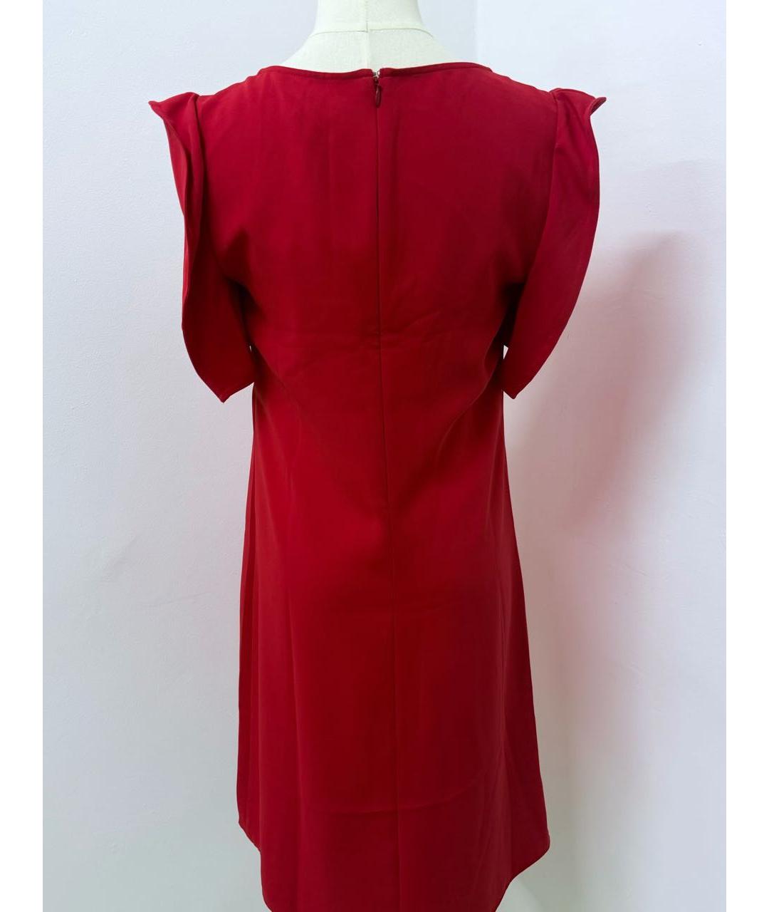 KENZO Красное полиэстеровое коктейльное платье, фото 2