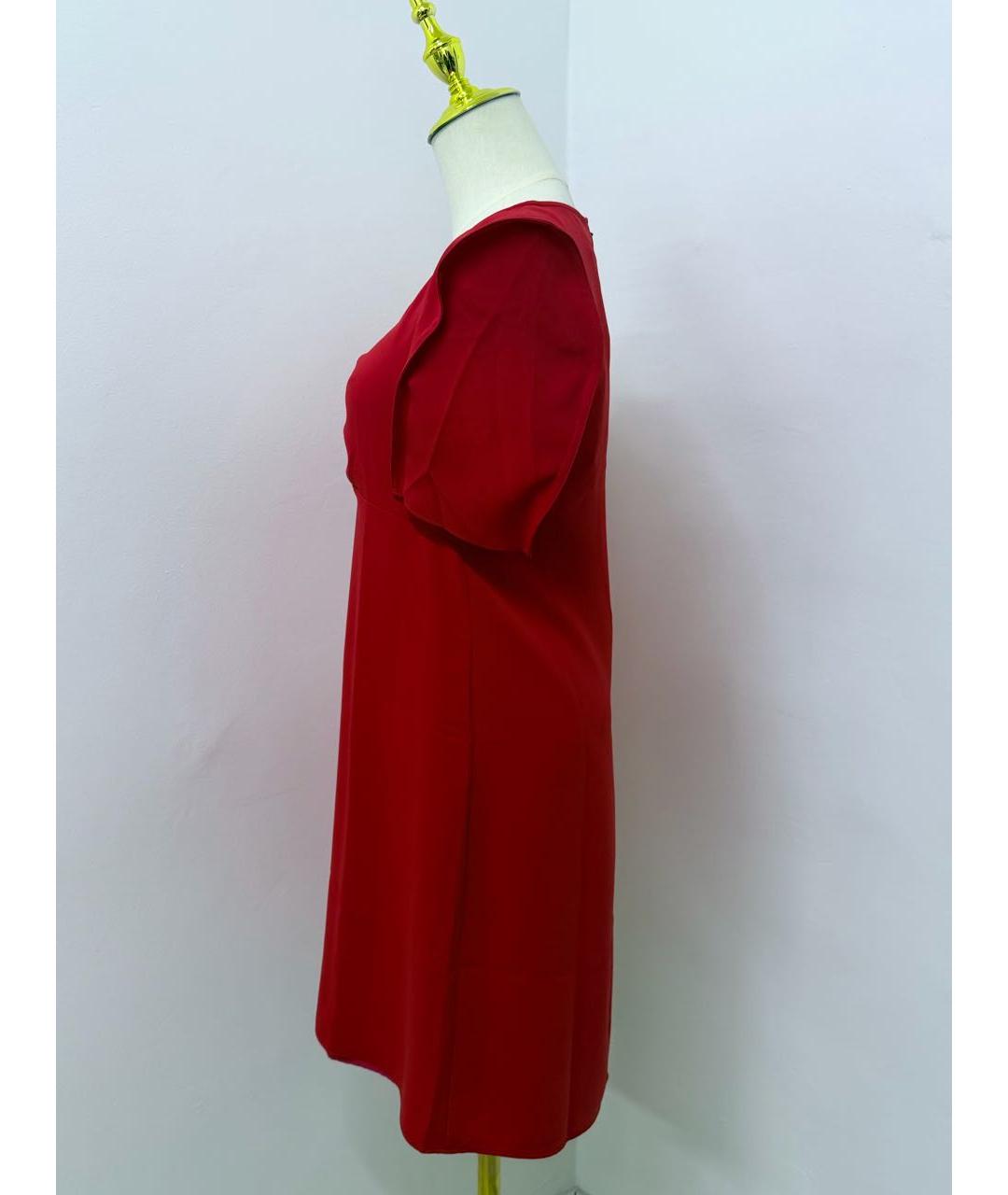 KENZO Красное полиэстеровое коктейльное платье, фото 4