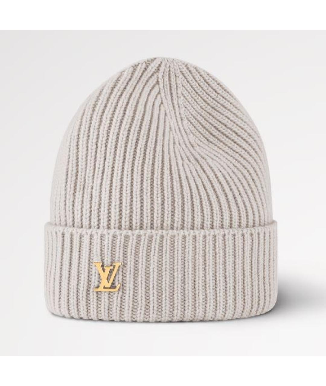 LOUIS VUITTON Серая кашемировая шапка, фото 2