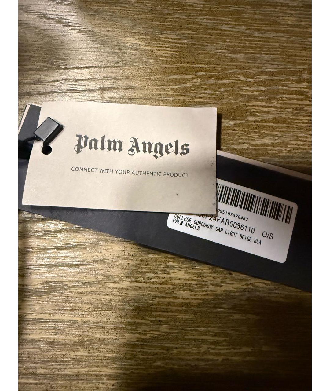PALM ANGELS Бежевая хлопковая кепка, фото 3