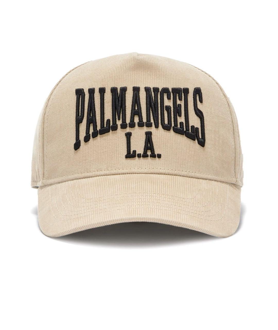 PALM ANGELS Бежевая хлопковая кепка, фото 1