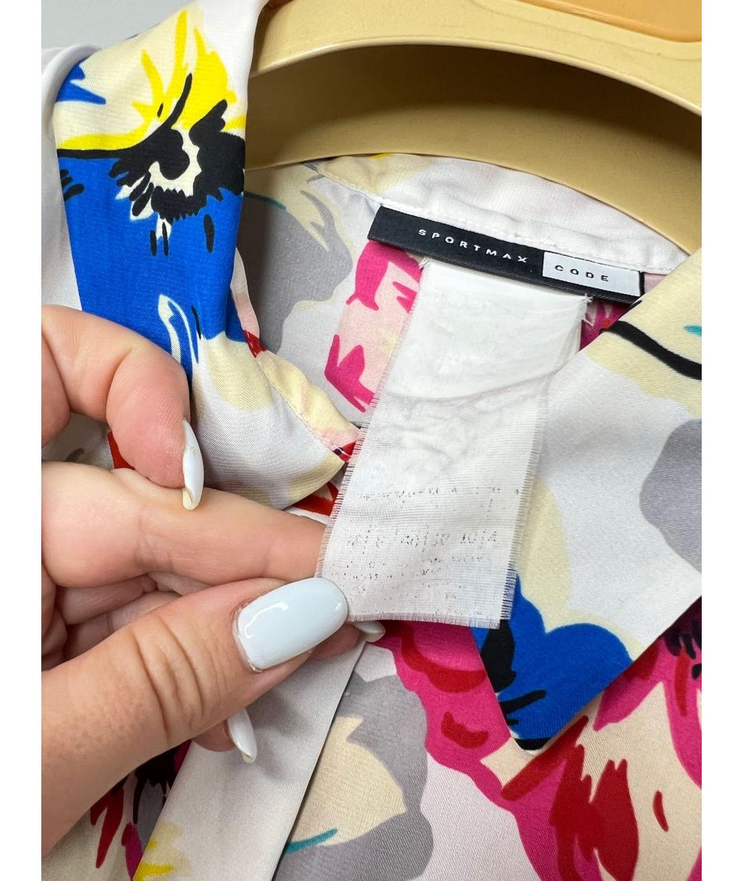 SPORT MAX CODE Мульти шелковая блузы, фото 8