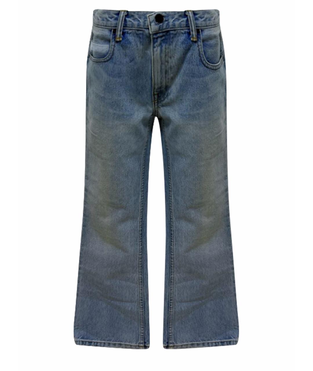 ALEXANDER WANG Голубые хлопковые прямые джинсы, фото 1