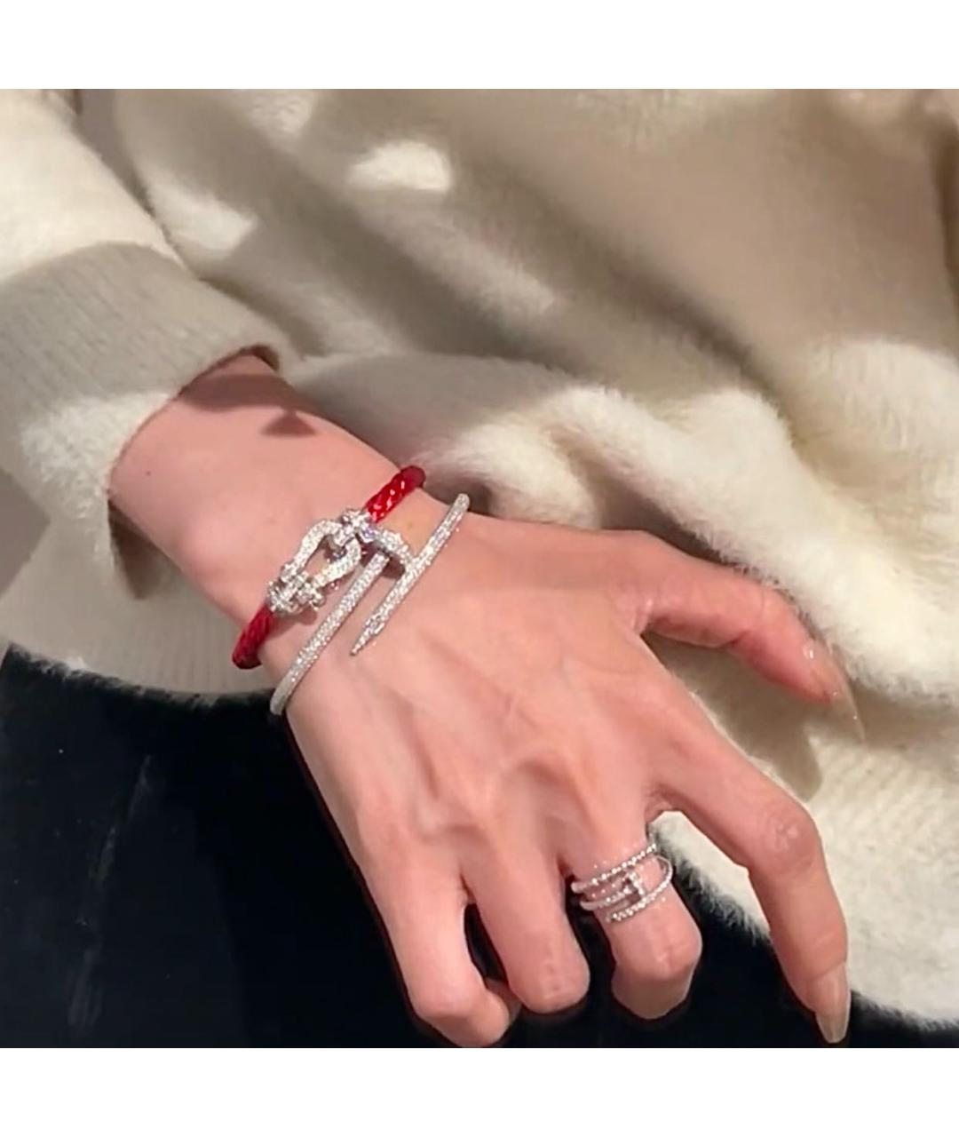 VAN CLEEF & ARPELS Серебряное кольцо из белого золота, фото 6