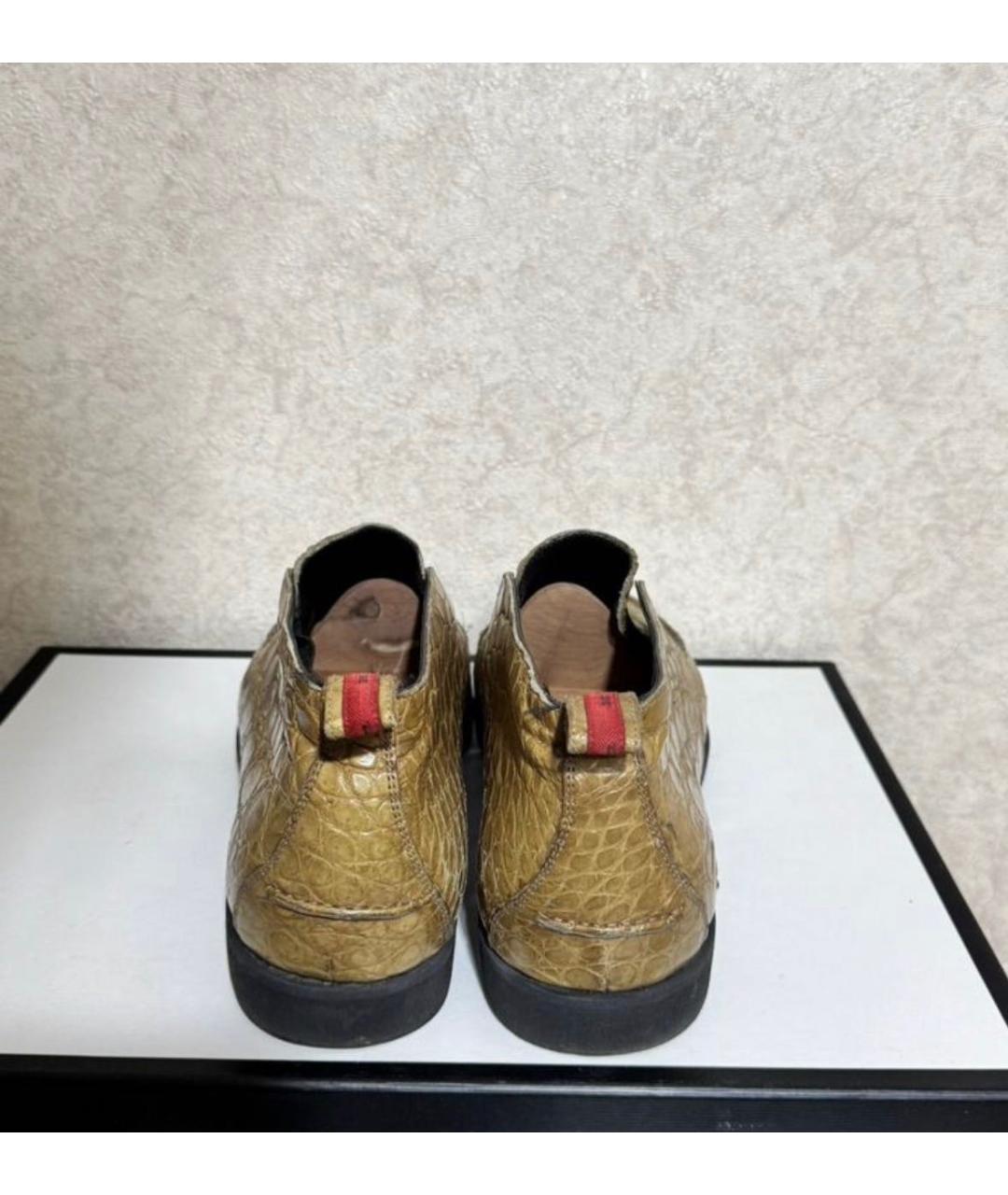 KITON Бежевые кожаные лоферы, фото 4