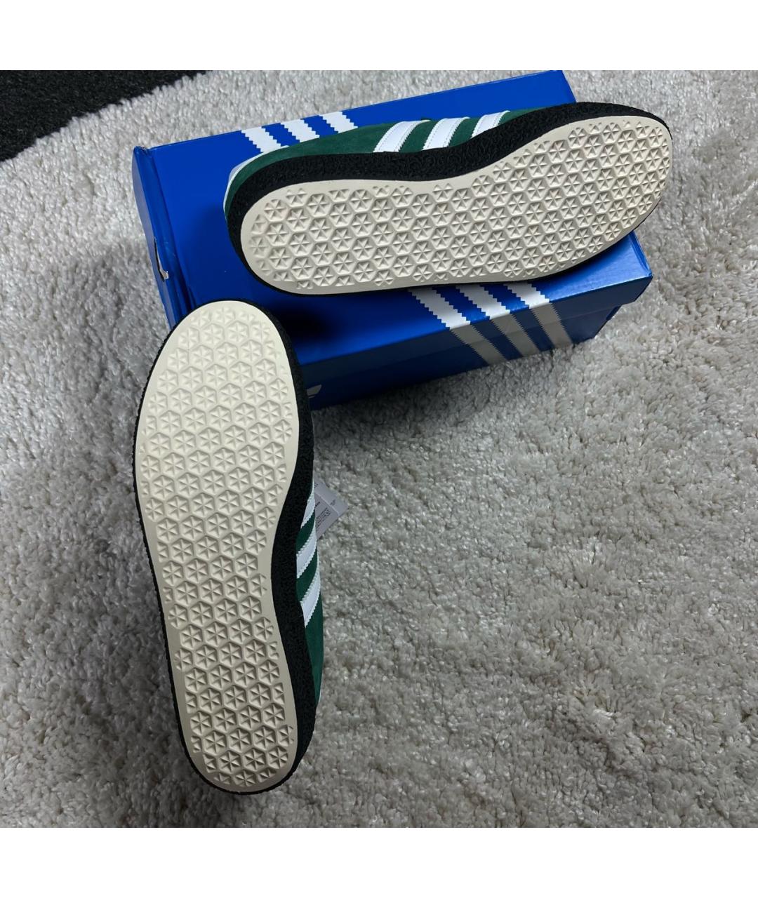 ADIDAS Зеленые замшевые низкие кроссовки / кеды, фото 6