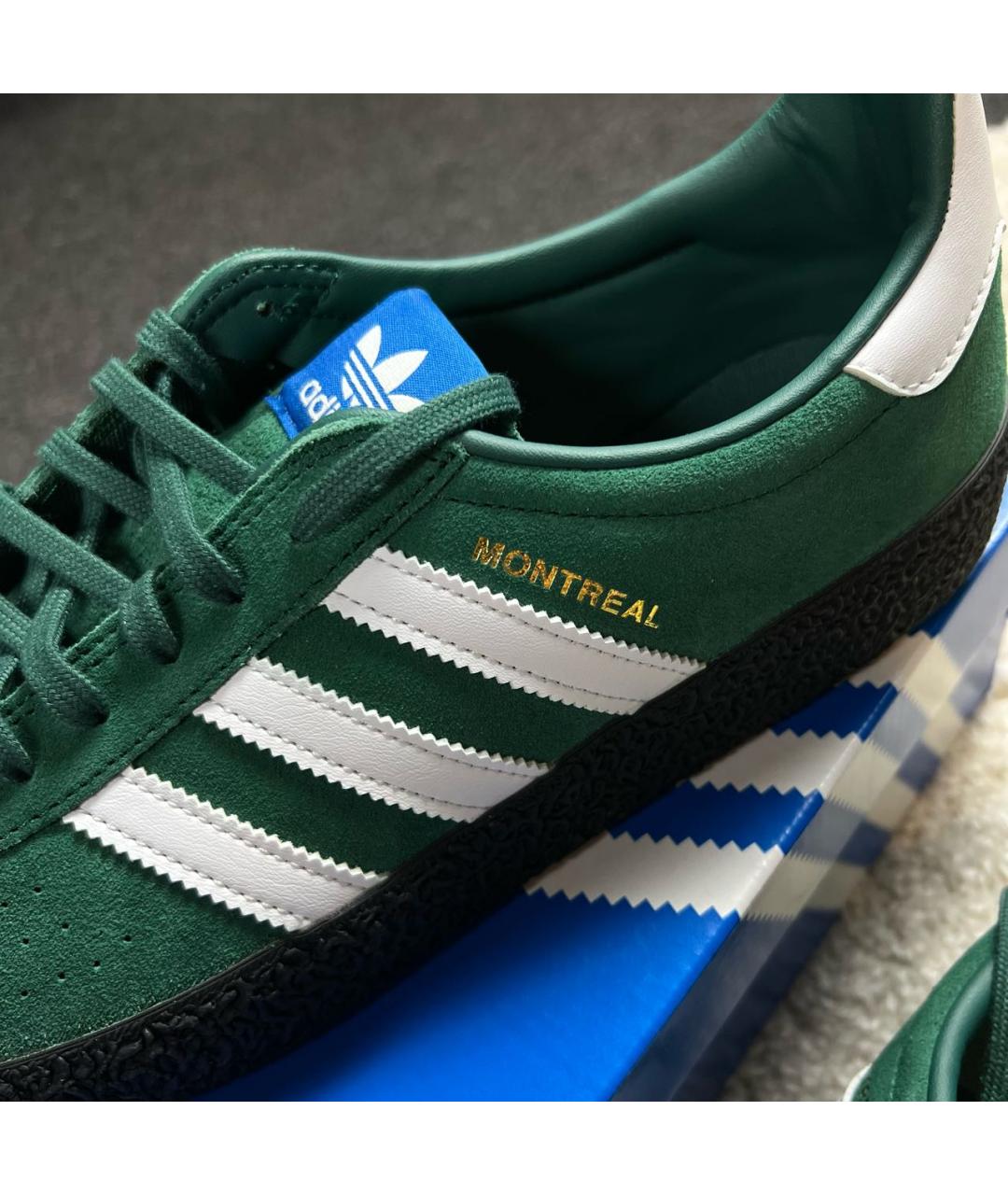 ADIDAS Зеленые замшевые низкие кроссовки / кеды, фото 7