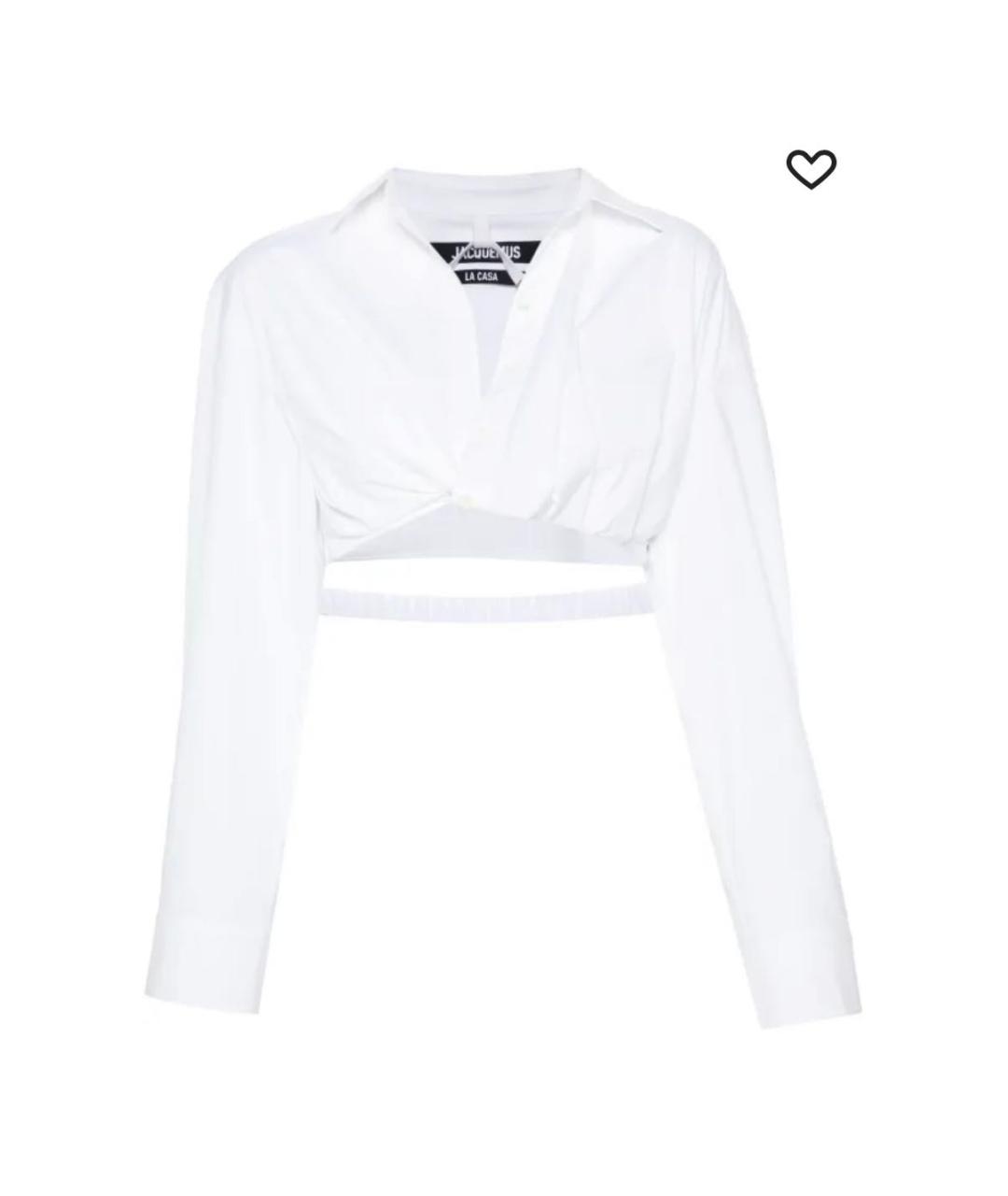 JACQUEMUS Белая хлопковая рубашка, фото 9