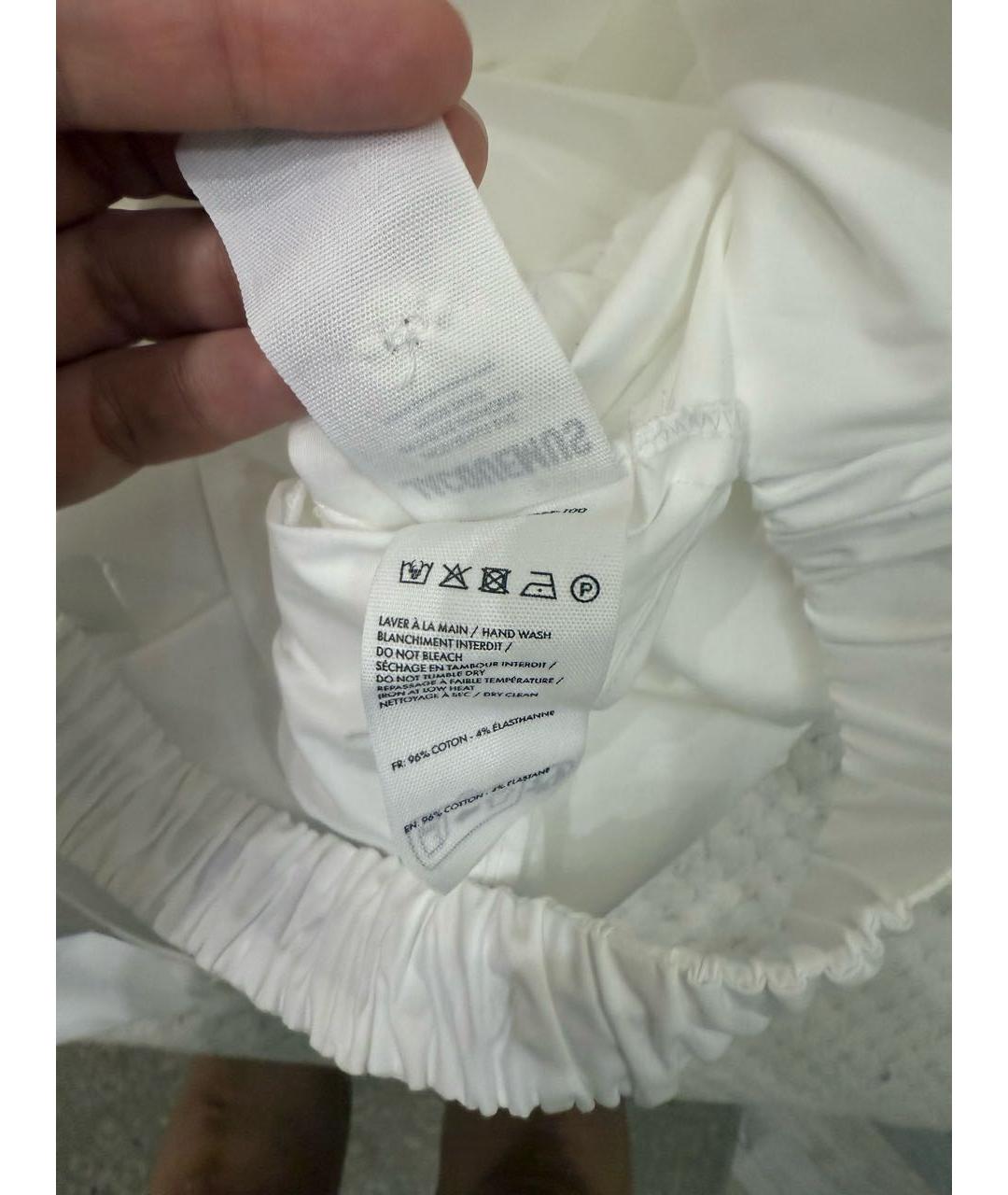 JACQUEMUS Белая хлопковая рубашка, фото 5
