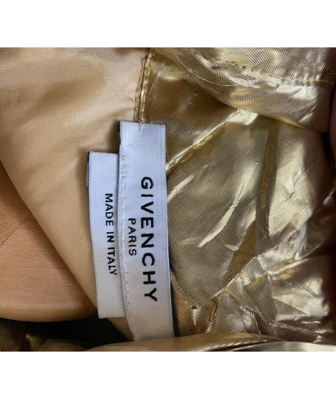 GIVENCHY Золотое полиэстеровое вечернее платье, фото 3