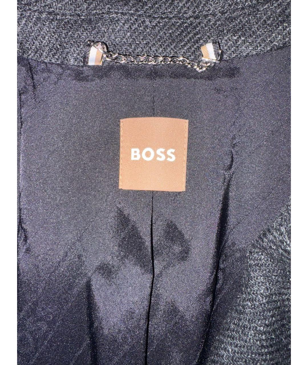 HUGO BOSS Темно-синий шерстяной жакет/пиджак, фото 3