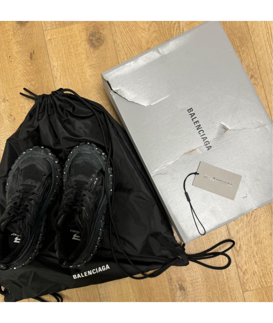 BALENCIAGA Черные кроссовки, фото 6