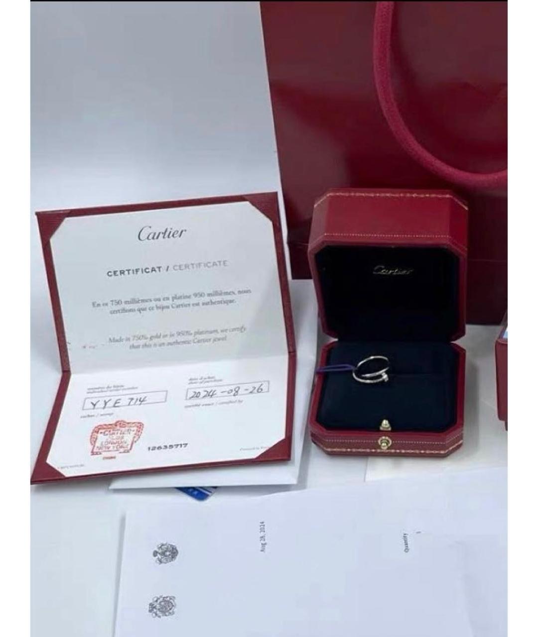 CARTIER Белое кольцо из белого золота, фото 3
