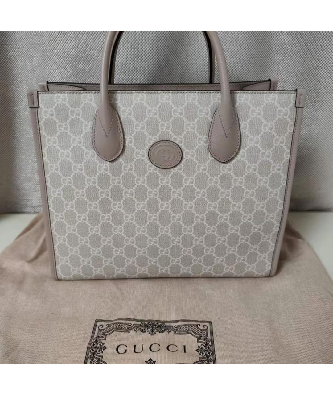 GUCCI Бежевая сумка тоут, фото 2