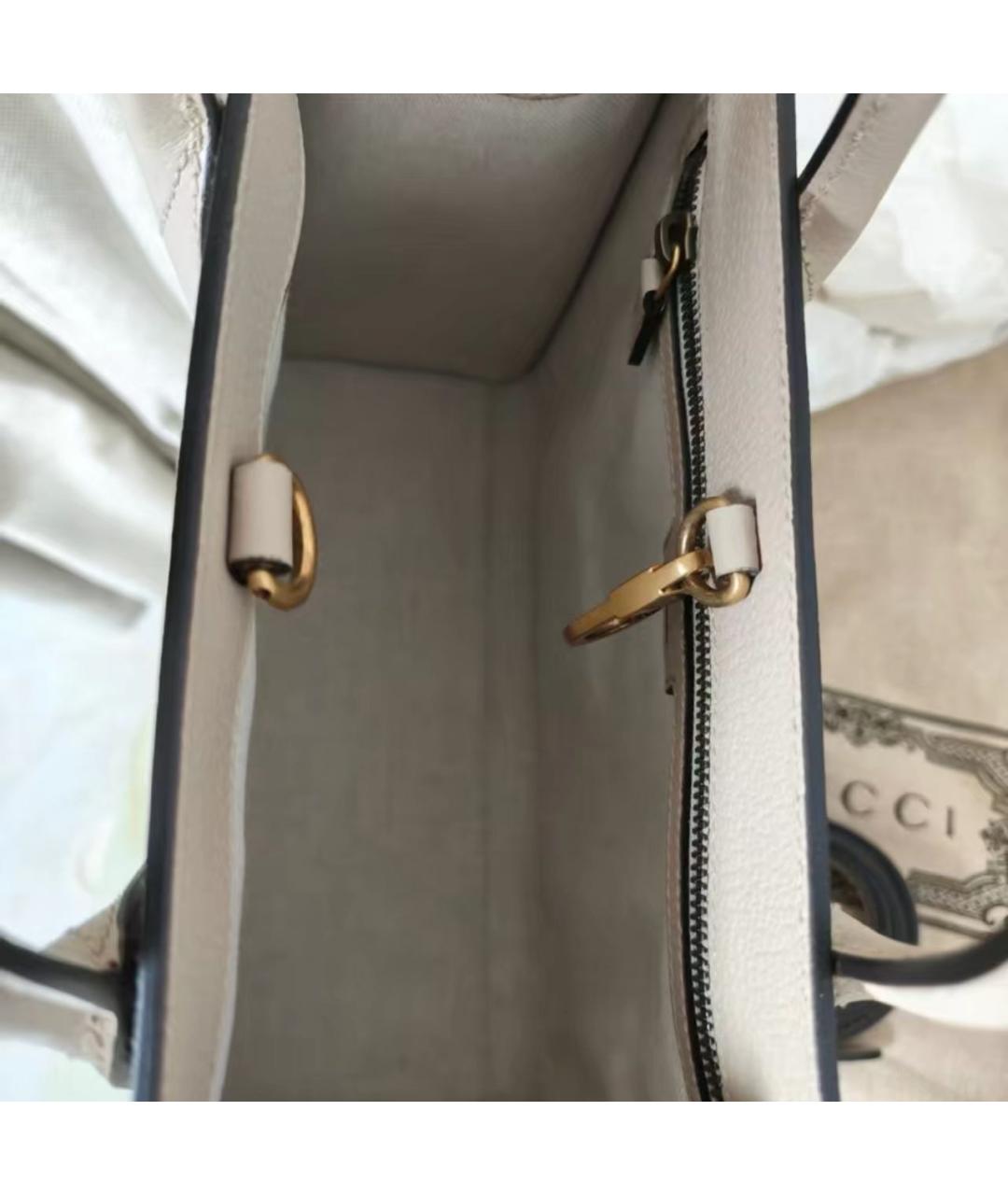 GUCCI Бежевая сумка тоут, фото 6