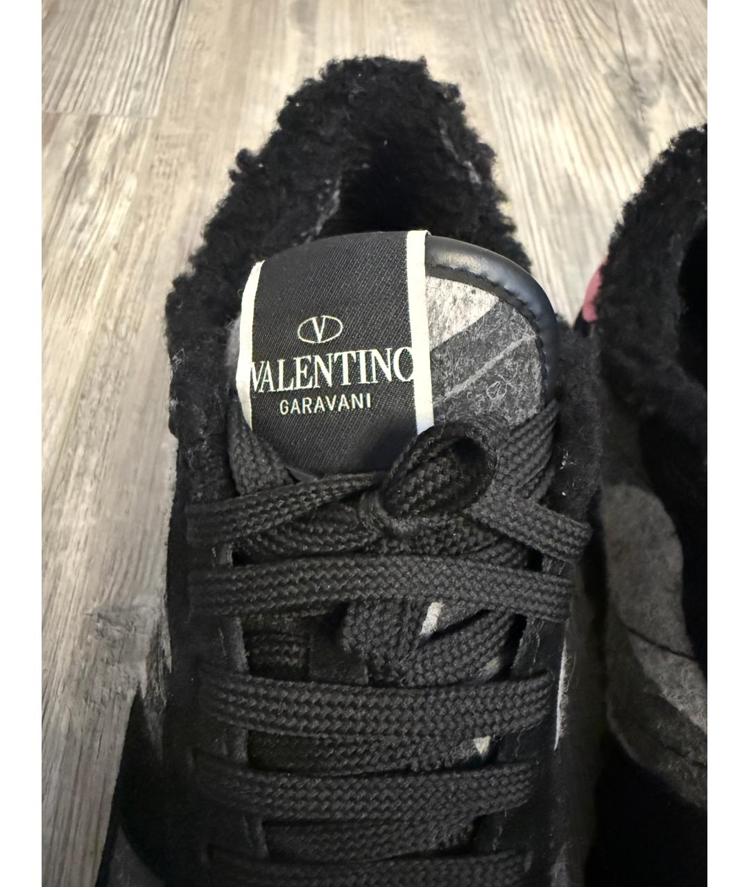 VALENTINO Серые текстильные кроссовки, фото 4