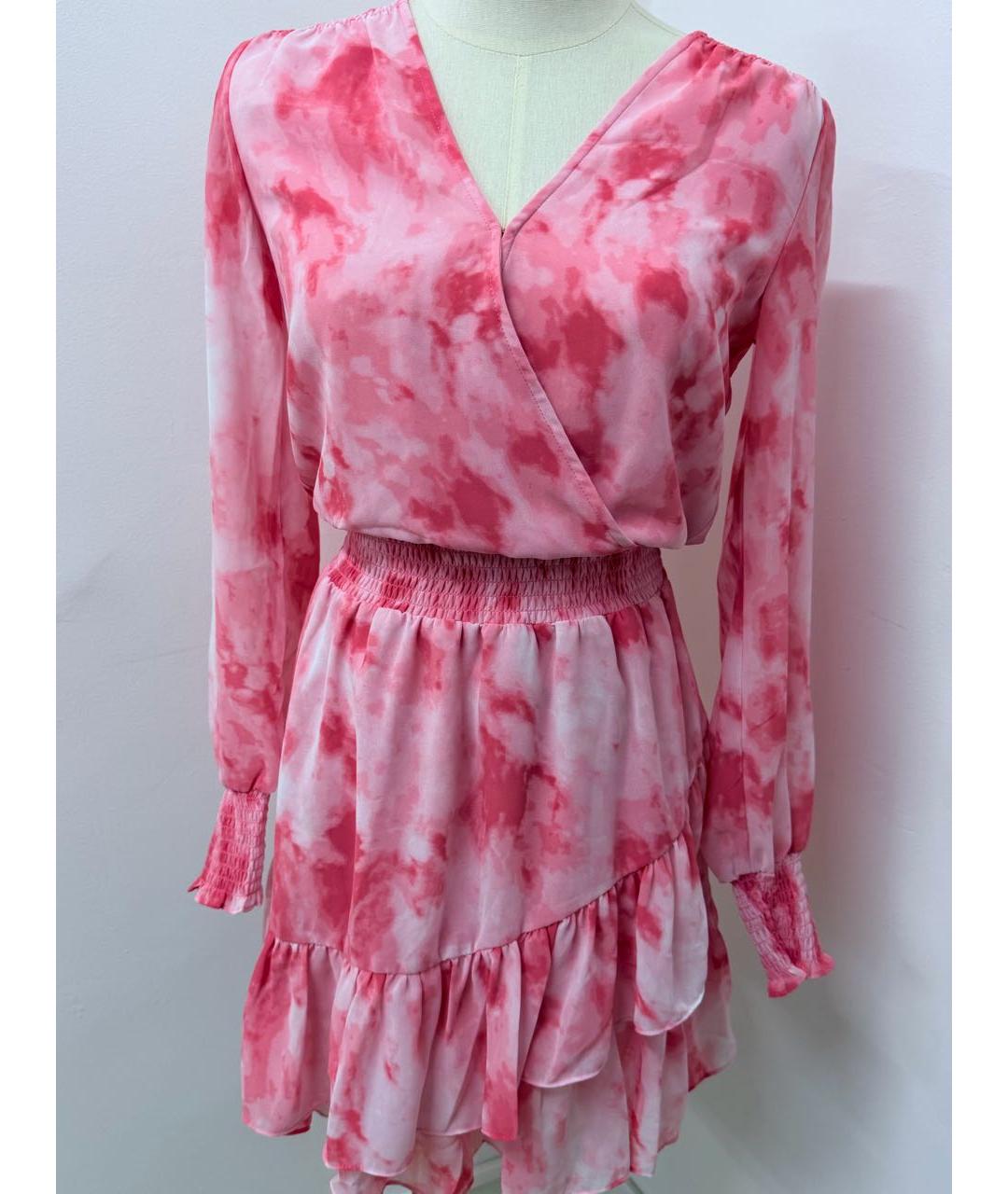 MICHAEL MICHAEL KORS Розовое полиэстеровое повседневное платье, фото 4